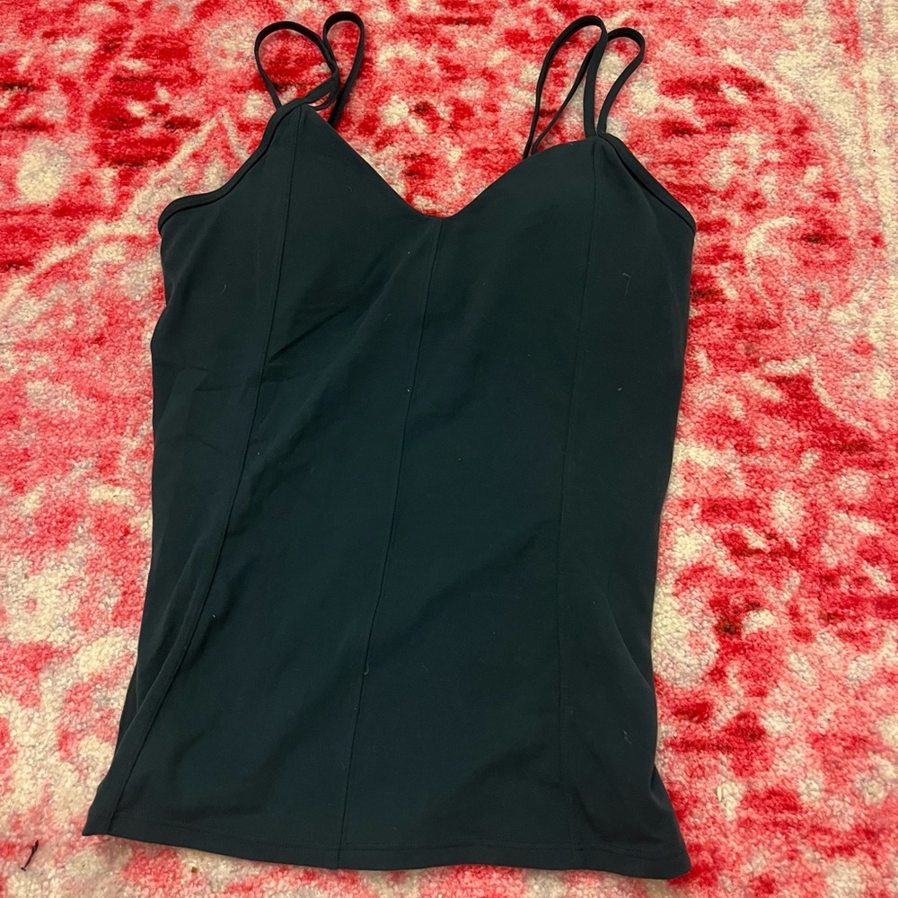 lululemon dark blue green tank